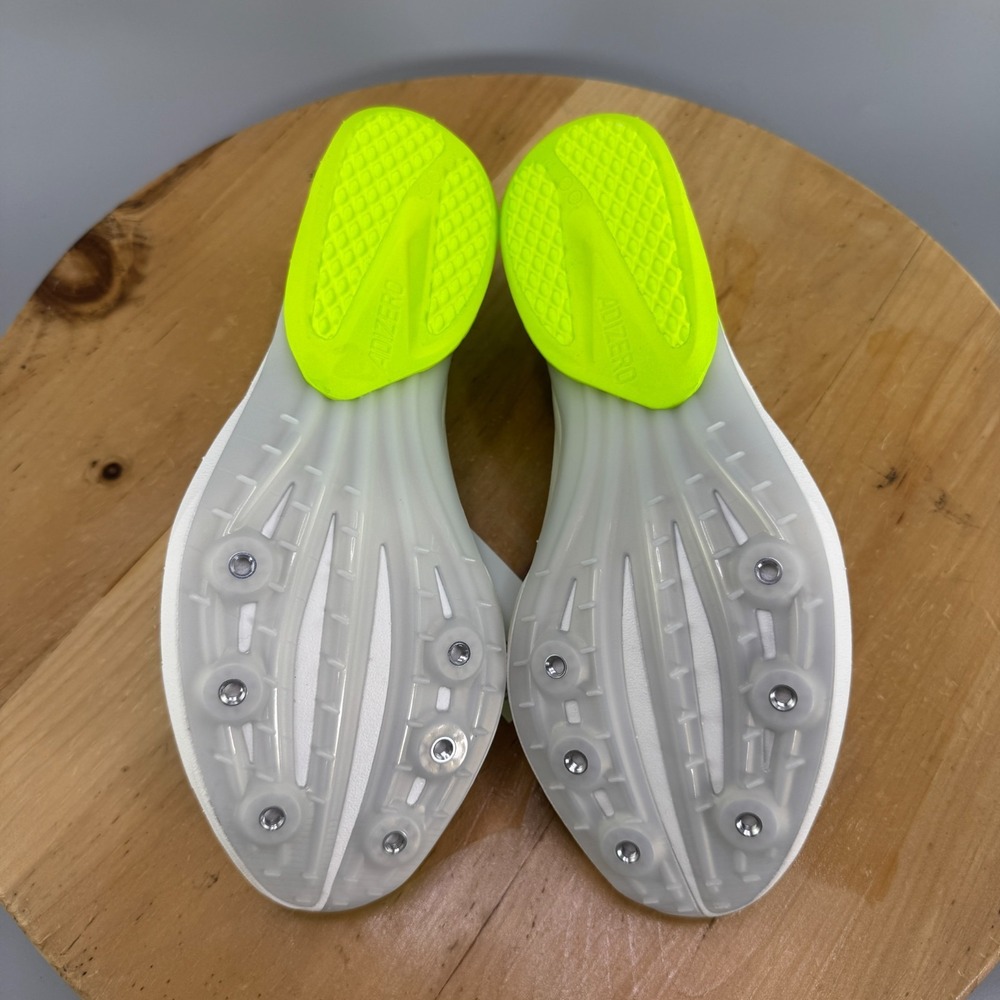 adidas Adizero Avanti Mens Size 9.5 Spikes Lucid Lemon Track & Field Running NEW - Picture 7 of 9